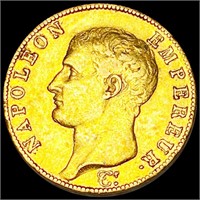 1804 French Gold 40 Francs XF+
