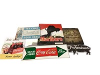 Six  Advertising Signs