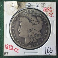 1882-CC Silver Morgan Dollar