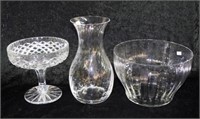 Orrefors large crystal glass serving bowl