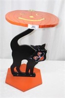 Vintage Dept. 56 Double Sided Black Cat Table