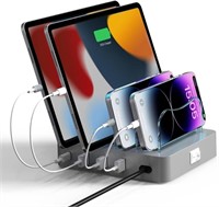 4 Port USB Charging Station for Multiple Devices,