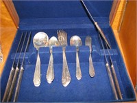 Case with misc flatware