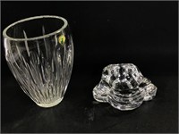 Oorefors Bowl & Waterford Crystal Vase