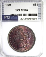 1879 Morgan MS65 LISTS $550