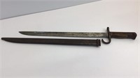 WWII Japanese bayonet with sheath  & 15" Blade