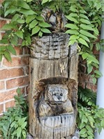 Wooden Bear Outdoor Decor 35" Tall