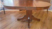 Antique Mission Oak Table with two  leaves