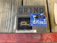 Diesel grind wooden cigar box