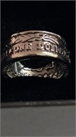 Size 10 chunky dollar ring. New never worn
