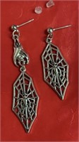 New spider bat earrings. One with bat is 2.5