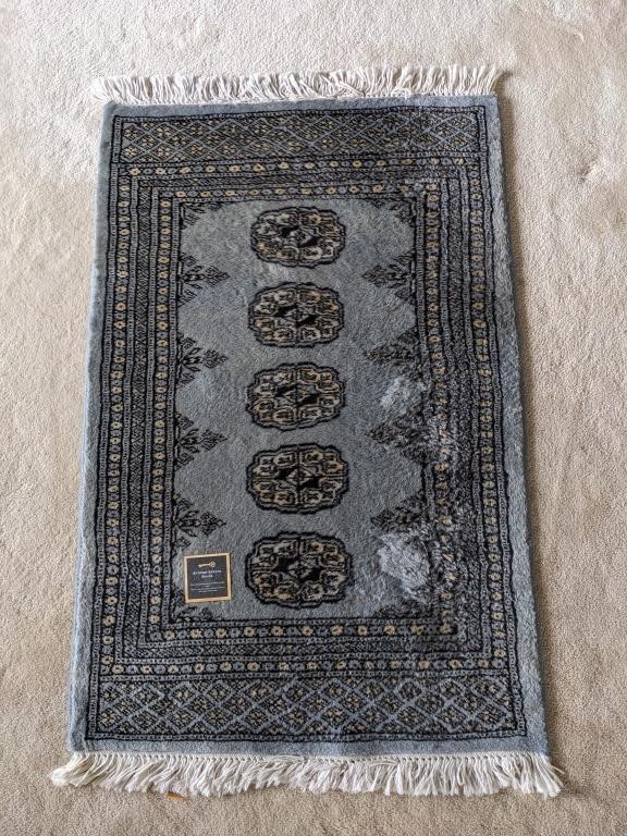Hand Knotted Bokhara Wool Rug Area Rug 1