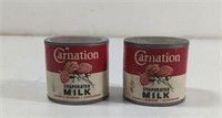 Vintage Carnation Evaporated Milk Tin Banks