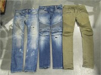 3 Pairs Young Mens Distressed Jeans
