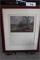 signed and framed art