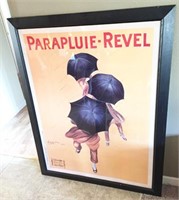Framed Parapluie Revel Art Print