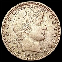 1914 Barber Quarter CLOSELY UNCIRCULATED