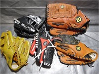 Baseball Tball etc Glove Lot