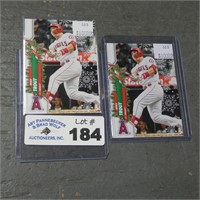 (2) 2020 Topps Holiday Mike Trout #HW123 Cards