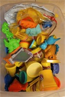 Play-Doh and Play-Doh toys in one box.