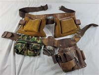 Tool belts with extra pouches
