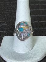 STERLING SILVER RING TURQUOISE
