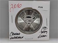 1oz .999 Silver Canada Superman $5