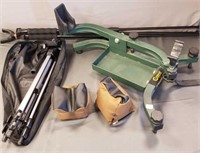 Caldwell rifle rest with range bags, shooting