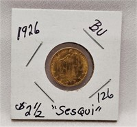 1926 Sesquicentennial $2 1/2 Gold BU (Obverse