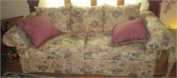 J.Raymond Collection Floral Upholstered Sofa with