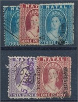 NATAL #9-10, #12, #16, #42 USED AVE-FINE