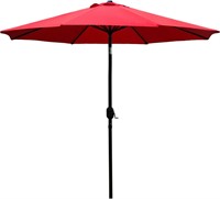 Sunnyglade 9' Patio Umbrella (Red)  8 Ribs