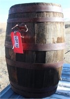 Wooden Barrel w/ Handles