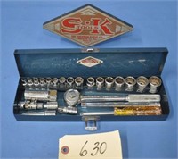 Vintage SK 3/8" socket set w/ 3/16"-3/4" sockets