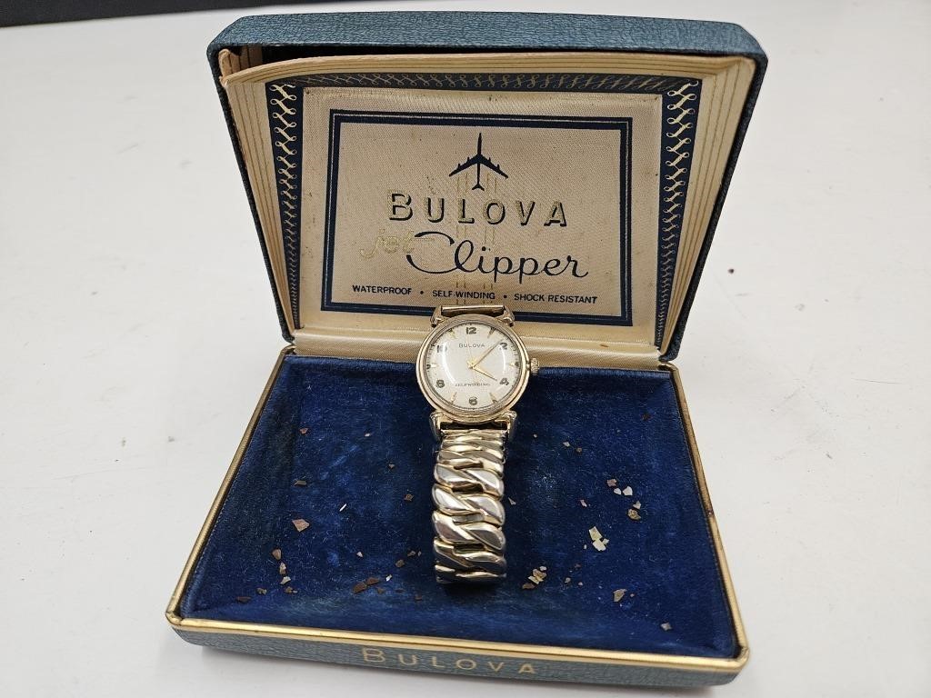1950's Bulova Jeet Clipper Watch Keeps Time