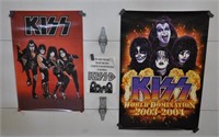 2 KISS posters, tribute band program