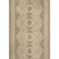Ranya Tribal Light Brown 5 ft. X 8 ft. In/Out Rug