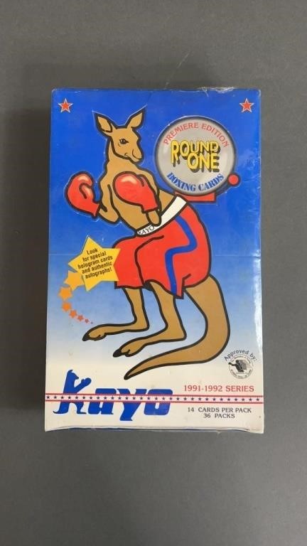 Sealed 1991-92 Kayo Boxing 36pc Card Pack Box
