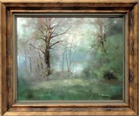 WOODS SCAPE BY RON WILLIAMS - ORIGINAL OIL