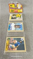 1987 Topps Rack Pack with Bo Jackson Rookie Card