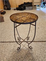 Small Glass Mosaic Top Patio Table