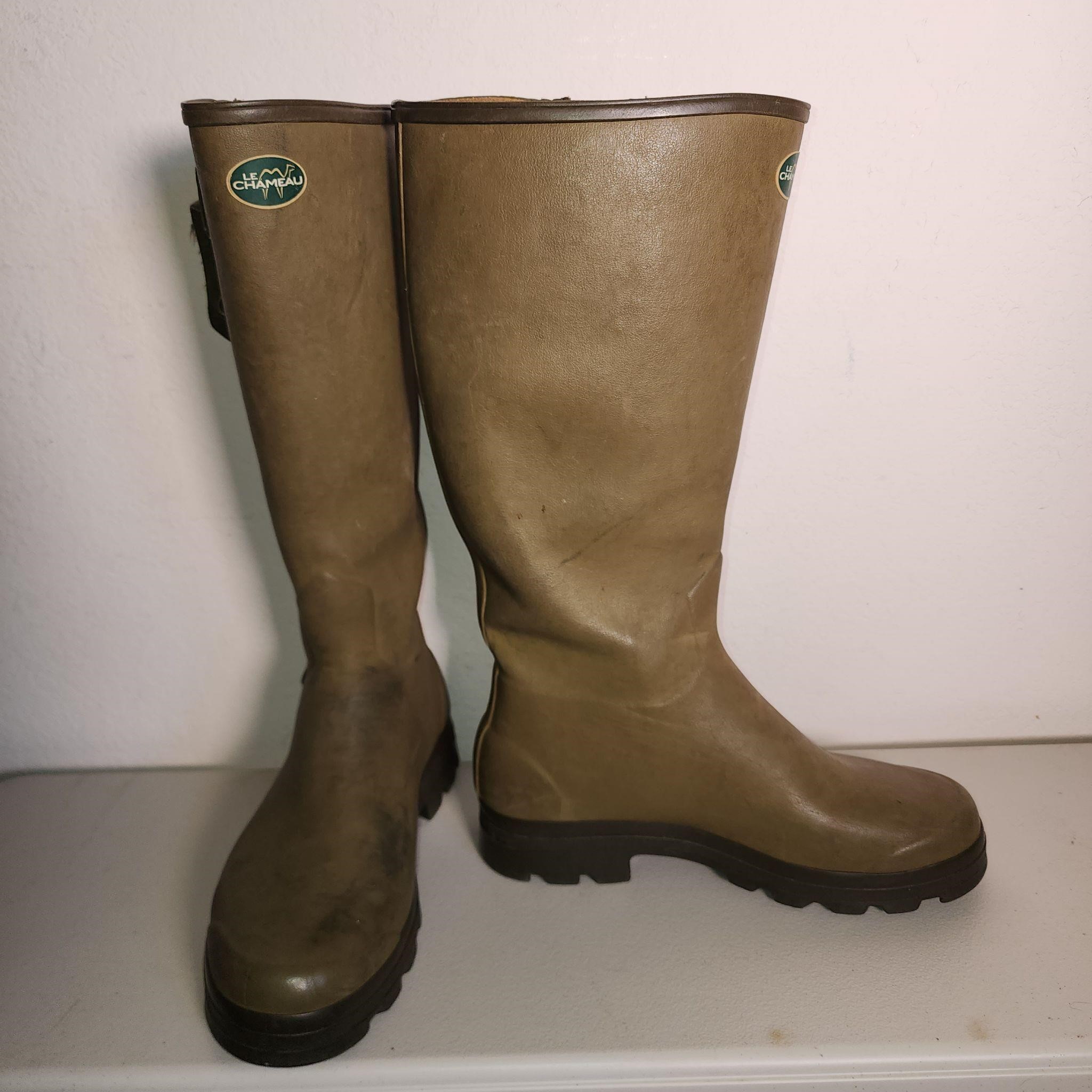 Le Chameau Rain Boots; French, Sz 46