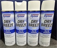 2 Lots of 2 ea Spray Cans Dymon Dry Breeze Air