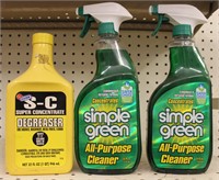 Lot of Simple Green and Degreaser