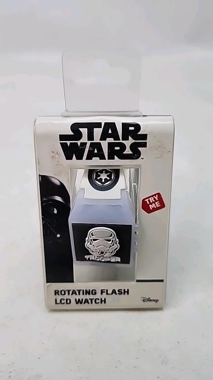 Star wars rotating flash led watch