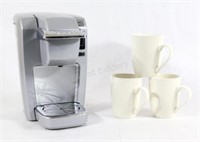 Keurig K10 Coffee Maker and 3 Mugs