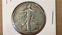 1947 standing liberty half dollar silver coin