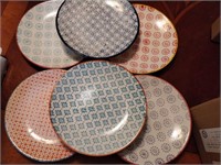 MSRP $24 Set 6 Ceramic 8inch Plates