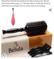 MSRP $22 Boar Hairbrush & Clips