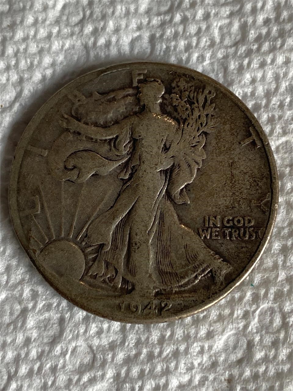 1942 Liberty Walking Half Dollar